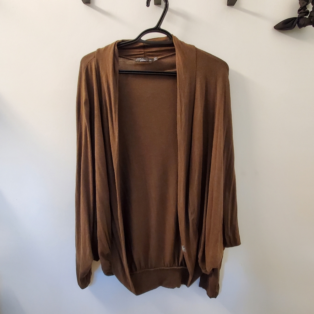 Prana cocoon lightweight cardigan wrap in olive
